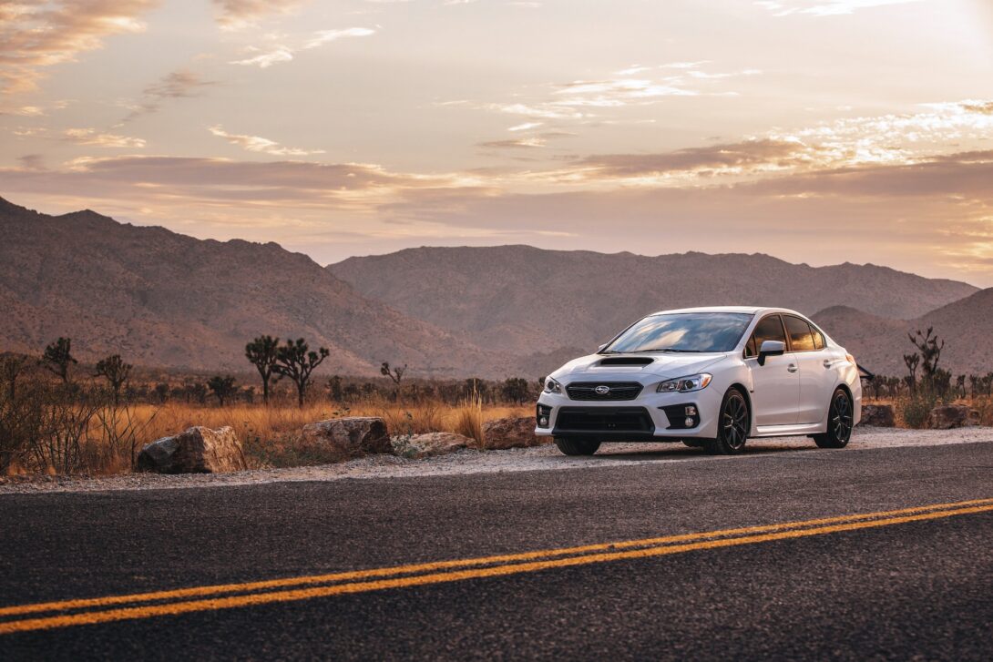 Subaru rides in the mountains